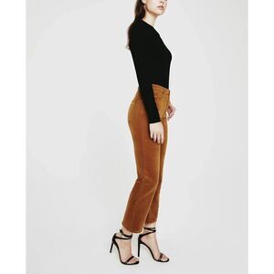 AG Adriano Goldschmied Pants Womens 26 Tan‎ Corduroy Rhett Straight Leg Casual